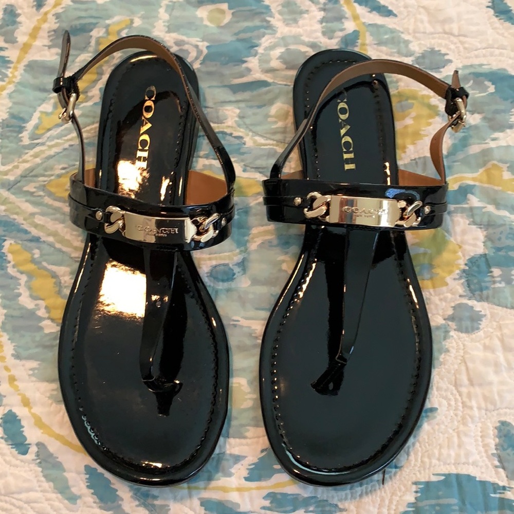 Coach Sandals Black Size 9.5